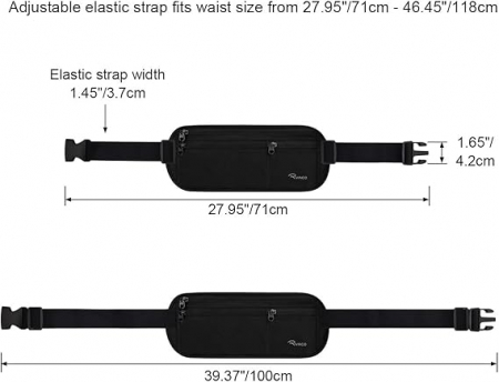 Borseta RYACO cu protectie RFID, negru [3]