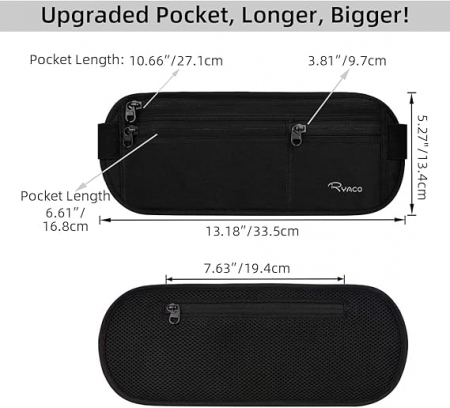 Borseta RYACO cu protectie RFID, negru [4]