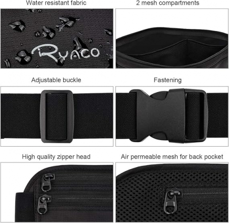 Borseta RYACO cu protectie RFID, negru [2]