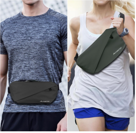 Borseta sport FORETOY, impermeabila, unisex, negru [5]