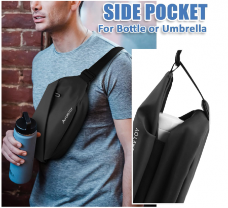 Borseta sport FORETOY, impermeabila, unisex, negru [1]