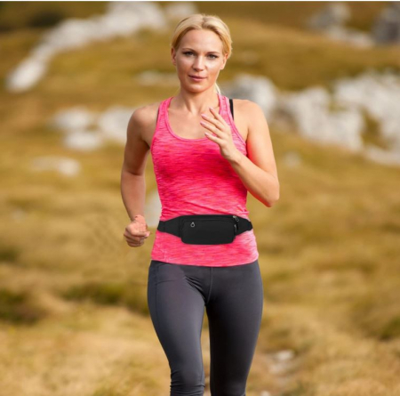 Borseta sport LOTISIE, pentru alergare, unisex, negru [4]