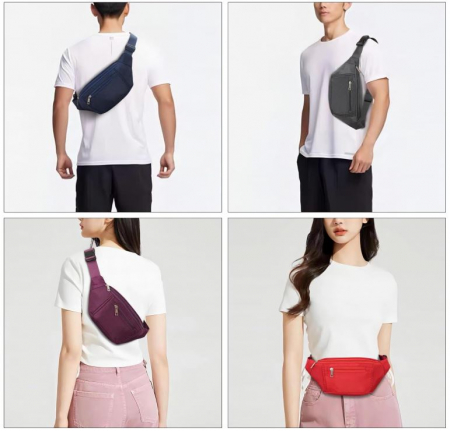 Borseta sport Ridirun, unisex, negru [4]