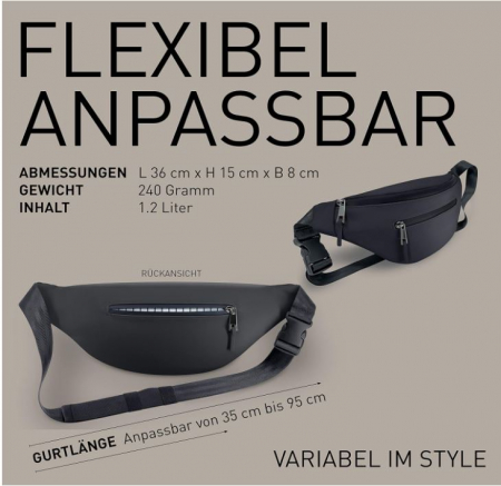 Borseta unisex 3KIND, pentru voiaj, impermeabila, negru [8]