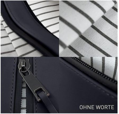 Borseta unisex 3KIND, pentru voiaj, impermeabila, negru [9]