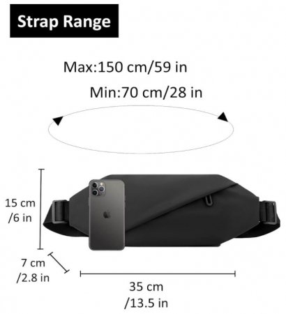 Borseta unisex TODREMOU, negru [3]