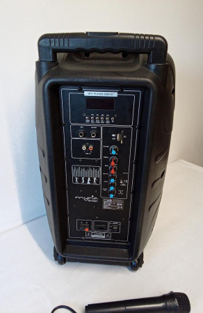 Boxa portabila cu microfon MYRIA MY2621, Bluetooth, USB, Radio FM, negru, 50W [2]