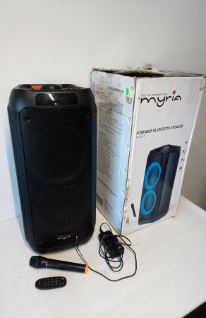 Boxa portabila MYRIA MY2615, 80W RMS, Bluetooth, Radio FM, negru [1]