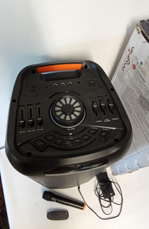 Boxa portabila MYRIA MY2615, 80W RMS, Bluetooth, Radio FM, negru [3]