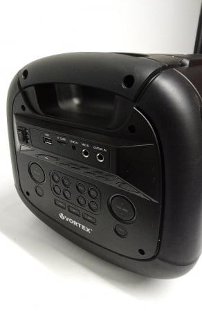 Boxa portabila VORTEX VO2609, 50W RMS, Bluetooth, Radio FM, negru [2]
