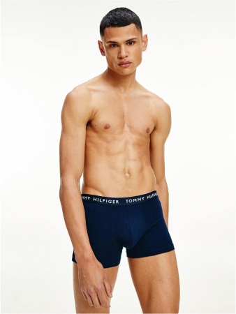 Boxeri pentru bărbați Tommy Hilfiger 3P Trunk, Marimea M (86 - 91cm), pereche de 3, bleumarin [7]