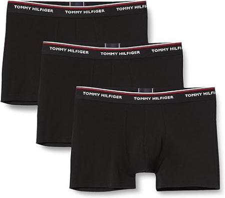 Fashion - Boxeri pentru bărbați Tommy Hilfiger Trunk 3P, 3 perechi, Marimea XL, negru