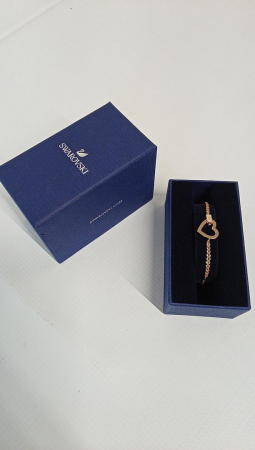 Brățară ajustabila Swarovski 5636443 Lovely heart white [1]