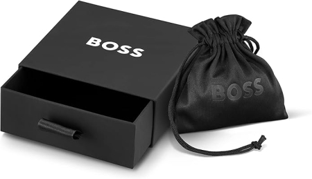 Brățară bicoloră elegantă pentru bărbați BOSS Metal Links Essentials Collection 1580195, argintiu/auriu [4]