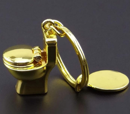 Breloc WC auriu GK-O, 2.5 x 3 cm [5]