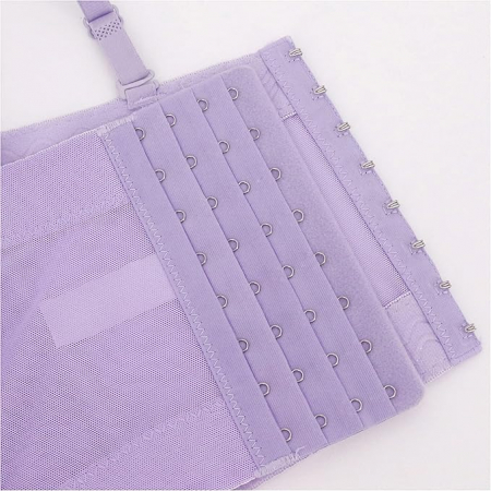 Bustiera cu strasuri pentru femei Naimo, Push Up Crop Top Corset, violet, L (40/90) [4]