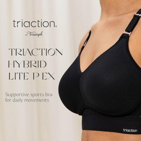 Bustiera sport Triumph Triaction Hybrid Lite P Ex, negru, 90D [2]