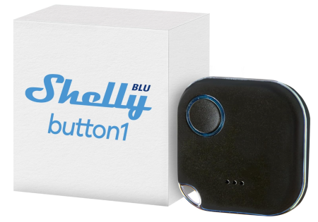 TOATE PRODUSELE - Buton de activare acțiuni și scene Shelly Blu Button1, Bluetooth, negru