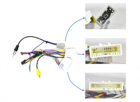 Cablu adaptor ISO OiLiehu pentru sistem Radio auto Android cu priză cu 16 pini [0]