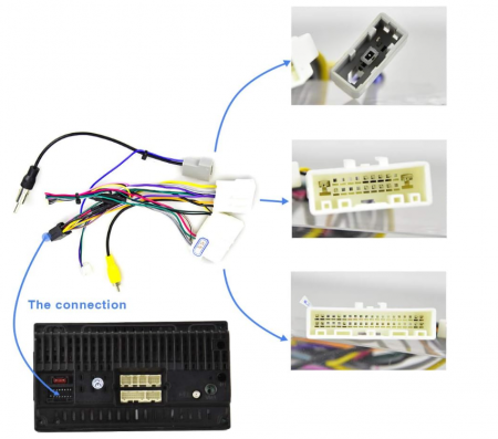 Cablu adaptor ISO OiLiehu pentru sistem Radio auto Android cu priză cu 16 pini [4]