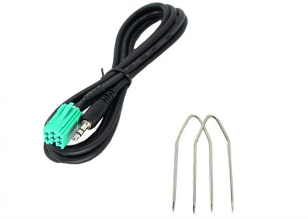 Cablu audio AUX + Kit Dezasamblare 1neiSmartech pentru Renault Clio Megane Modus Scenic Twingo Laguna [0]