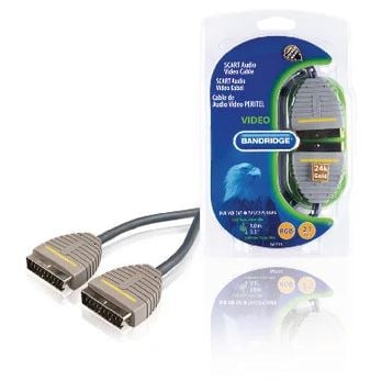 Cablu audio video SCART Bandridge BVL7101, 1m [0]
