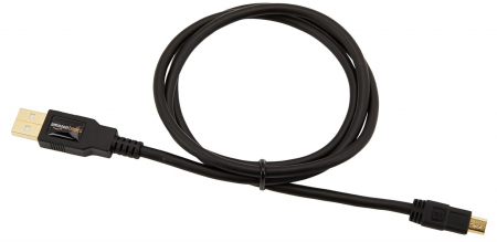 Cablu de încărcare rapidă Amazon Basics USB-A la mini USB 2.0, 0.9m, negru [3]