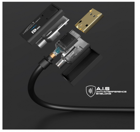 Cablu DisplayPort 8K KabelDirekt, 1m, DP 1.4, negru [3]