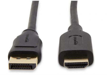 Cablu DisplayPort la HDMI Amazon Basics, unidirecțional, 1.83 m, negru [1]