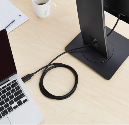 Cablu DisplayPort la HDMI Amazon Basics, unidirecțional, 1.83 m, negru [6]