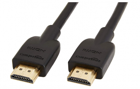 Televizoare & accesorii - Cablu HDMI 2.0 de mare viteză Amazon Basics, 4K Ultra HD, 60 Hz, 48 biți, 18 Gbps, 0.9 m