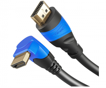 Cablu HDMI 4K@120Hz 90°, 10 m, negru [0]