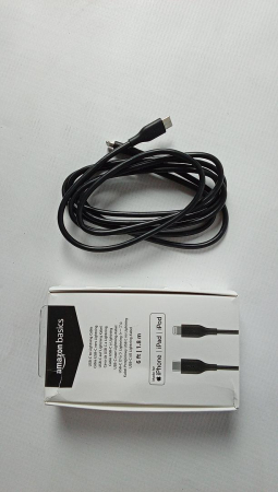 Cablu incarcare si transfer date USB-C la Lightning TPE de 1.8 m certificat MFI, negru [1]