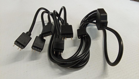 Cablu splitter Cooler Master ARGB 1-la-5, conector LED cu 3 pini, 58 cm, MFX-AWHN-1NNN5-R1 [2]