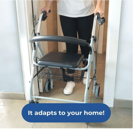 Cadru de mers rolator pliabil Mobiclinic Alhambra pentru vârstnici si batrani [7]