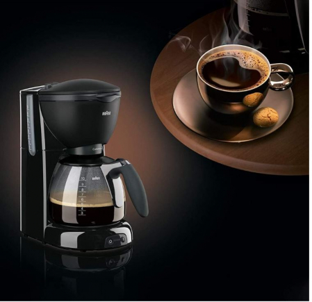 Cafetiera Braun CafeHouse Pure Aroma Plus KF 560, 1100 W, Anti-picurare, Negru [9]