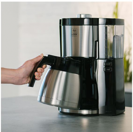 Cafetiera Melitta LOOK 1025-16, 1.25L, 1080W, Negru/Argintiu [4]