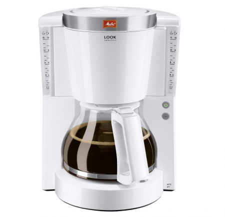 Electrocasnice pentru Bucatarie - Cafetiera Melitta Look IV Selection 1011-03, 1000W, 10-15 cesti, Alb