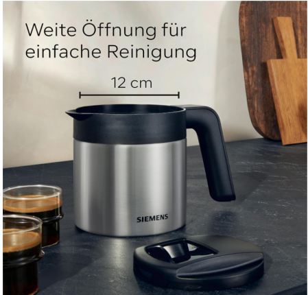 Cafetieră termică Siemens TZ40001, 1 L, oțel inoxidabil [3]