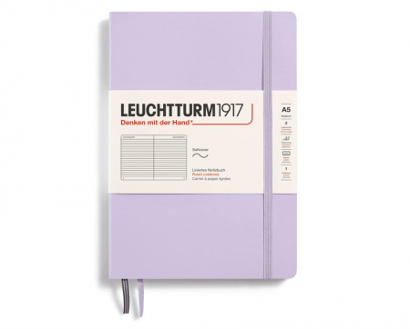 Caiet cu elastic LEUCHTTURM1917, A5, 123 de pagini numerotate, liliac [0]