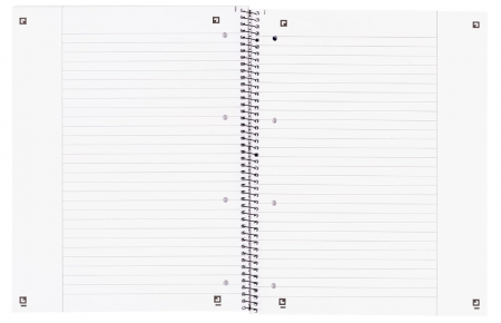 Caiet de romana cu spirala Oxford School 90 g/m² 100050355 A4+, 80 de coli, perforat [3]
