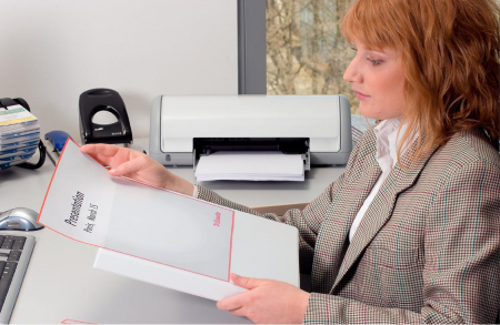 Caiet mecanic Esselte, diametru inel 3 cm, 49703, A4, alb [5]