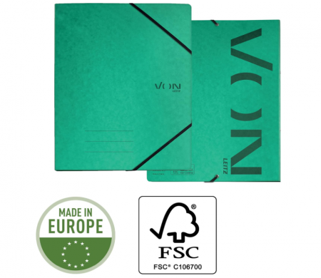 Caiet mecanic VON Leitz A4, 30120055, cu 2 inele, pentru 140 coli [3]