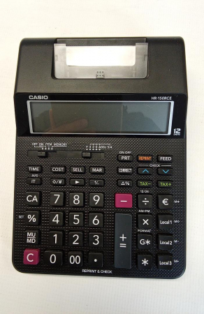 Calculator de birou CASIO HR-150RCE, cu imprimare, negru [2]