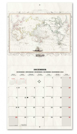 Calendar de perete 2023 Grupo Erik Vintage Maps [5]