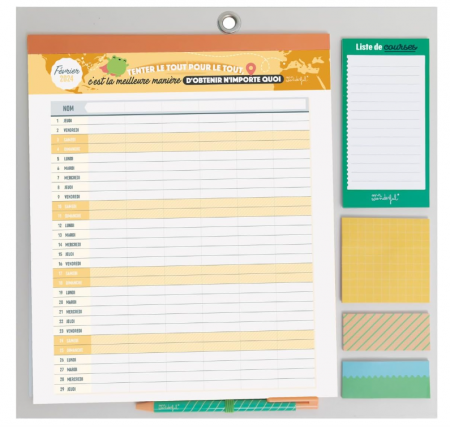 Calendar magnetic de perete Mr.Wonderful 2024, 34 x 35 x 0.5 cm [2]