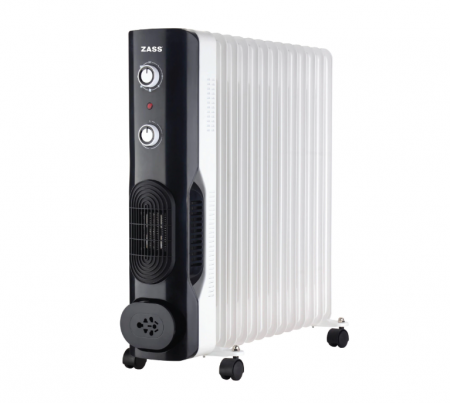 Produse RESIGILATE Zass, Sero si Trisa - Calorifer electric cu ulei si aeroterma Zass ZRL 13 N, 2600 W, 13 elementi