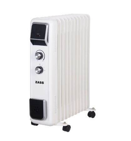 Produse RESIGILATE Zass, Sero si Trisa - Calorifer electric cu ulei Zass ZR 11 E, 2500 W, 11 elementi, termostat reglabil, protectie la supraincalzire
