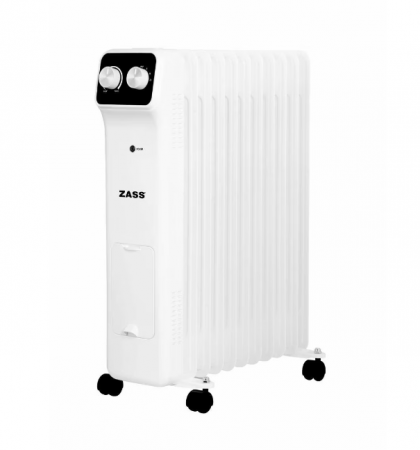 Produse RESIGILATE Zass, Sero si Trisa - Calorifer electric cu ulei Zass ZR 11 N, 2500 W, 11 elementi, termostat reglabil, protectie la supraincalzire