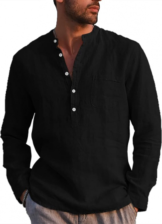 TOATE PRODUSELE - Cămașă casual de vară LVCBL, cu mâneci lungi pentru bărbați, 3XL